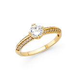 14KY CZ Engagement Ring (RG1236)