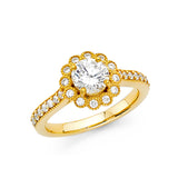 14KY CZ Engagement Ring (RG1263)