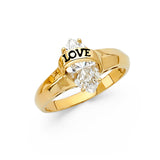 14KY CZ Engagement Ring (RG1313)