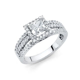 14KW CZ Engagement Ring (RG1331)