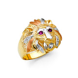 14K 3C CZ Men's Ring (RG1412)