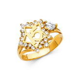 14KY CZ 15 Years Ring (RG1897)