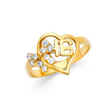 14KY CZ 16 Years Ring (RG1912)