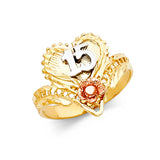 14K 3C 15 Years Ring (RG1924)