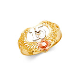 14K 3C 15 Years Ring (RG1930)