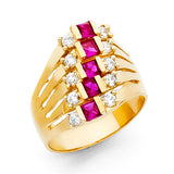 14KY CZ Semanario Ring (RG1952)