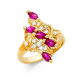 14KY CZ Mothers Ring (RG1960)