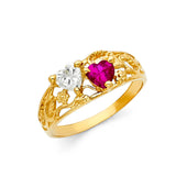 14KY CZ Mothers Ring (RG1966)