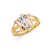 14K 2T Fancy Butterfly Ring (RG2050)