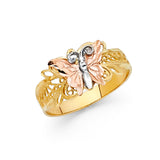 14K 3C Fancy Butterfly Ring (RG2051)