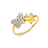 14K 2T CZ Fancy Ring (RG2139)