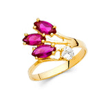 14KY CZ Fancy Ring (RG2194)