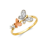 14K 2T CZ Fancy Ring (RG2319)