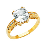 14KY CZ Engagement Ring (RG2634)