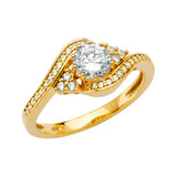 14KY CZ Engagement Ring (RG2637)