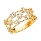 14KY Fancy CZ Band (RG2670)
