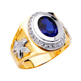14K 2T Men's CZ Ring (RG2704)