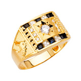 14KY Men's CZ Ring (RG2708)