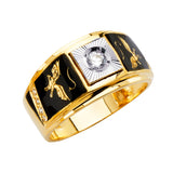 14K 3C Men's CZ Ring (RG2715)