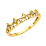 14KY CZ Crown Band (RG2779)