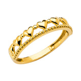14KY Heart Band (RG2781)