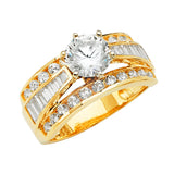14KY CZ Engagement Ring (RG2846)