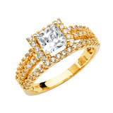 14KY CZ Engagement Ring (RG2848)
