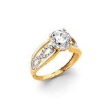 14KY CZ Engagement Ring (RG3073)