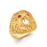 14KY Lion Men's CZ Ring (RG3087)