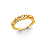 14KY CZ Heart Ring (RG3118)