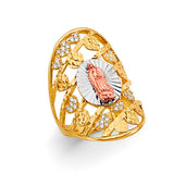 14K 3C CZ Guadalupe Ring (RG3167)