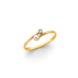 14KY Pearl CZ Ring (RG3218)