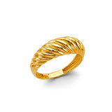 14KY Shrimp Dome Ring (RG3238)