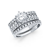 14KW CZ Engagement Ring (RG1074 (eng))