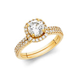14KY CZ Engagement Ring (RG1118 (eng))