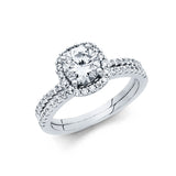 14KW CZ Engagement Ring (RG1120 (eng))