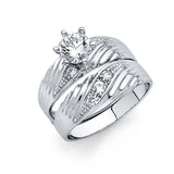 14KW CZ Engagement Ring (RG164E (eng))