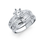 14KW CZ Engagement Ring (RG168E (eng))