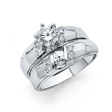 14KW CZ Engagement Ring (RG172E (eng))