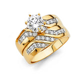 14KY CZ Engagement Ring (RG206E (eng))