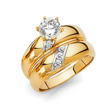 14KY CZ Engagement Ring (RG210E (eng))