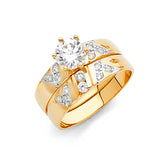 14KY CZ Ladies Wedding Band (RG923 (band))